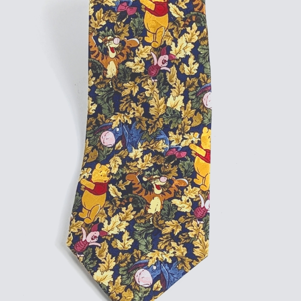 Disney Store Pooh & Friends Italian Silk Tie Free With Dress Shirt Purchase